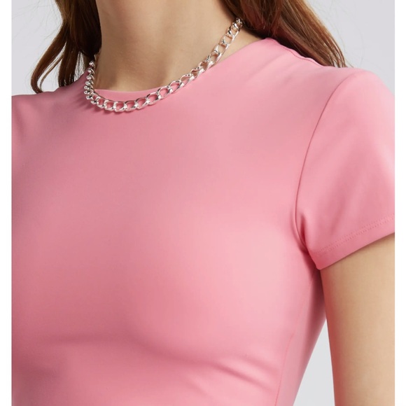 Open Edit Smooth Edit Short Sleeve Top - Picture 5 of 9